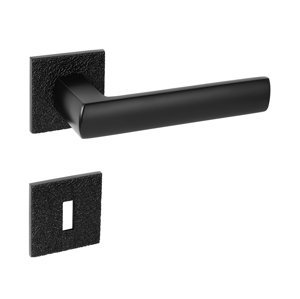 Kľučka na dvere TI - POPULAR - HR 4161Q 5S T3 CIM - čierna matná (153) | MP-KOVANIA.sk