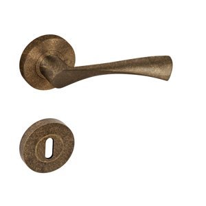 Kľučka na dvere MP - SPIRIT - R BRA - bronz antik (DAB) | MP-KOVANIA.sk