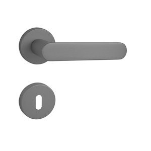Kľučka na dvere FO - ROUND - R ANM - antracit matný (G01) | MP-KOVANIA.sk