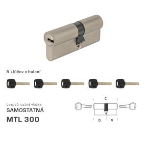 MTL - MTL300 S obojstranná NIM - nikel matný | MP-KOVANIA.sk