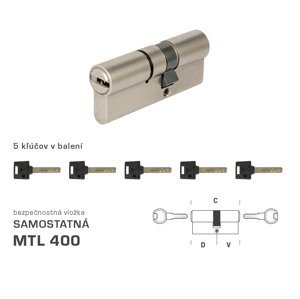 MTL - MTL400 S obojstranná NIM - nikel matný | MP-KOVANIA.sk
