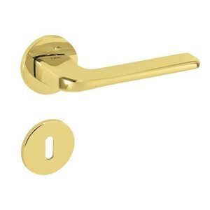 Kľučka na dvere TI - DARA - R 4007 5S ZLL - zlatá lesklá (01) | MP-KOVANIA.sk