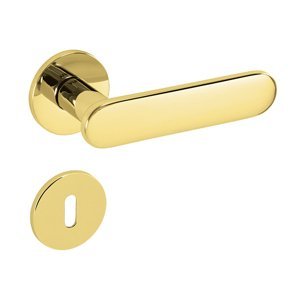 Kľučka na dvere TI - NELA - R 4006 5S ZLL - zlatá lesklá (01) | MP-KOVANIA.sk