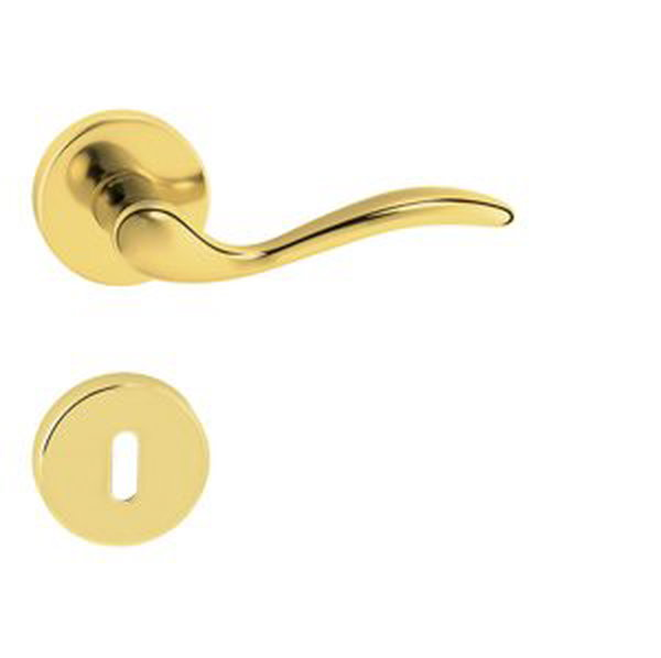 Kľučka na dvere FO - MINORCA - R ZLL - zlatá lesklá (L01) | MP-KOVANIA.sk