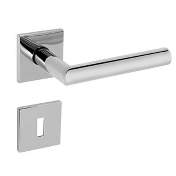 Kľučka na dvere TI - FAVORIT - HR 4002Q 5S CHL - chróm lesklý (03) | MP-KOVANIA.sk