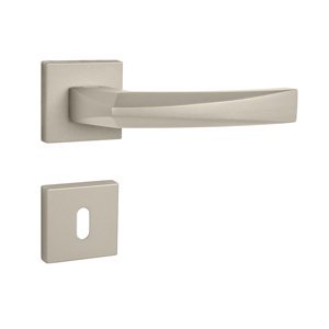 Kľučka na dvere FO - CRYSTAL - HR NIM - nikel matný (N16) | MP-KOVANIA.sk