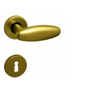 Kľučka na dvere GI - CRONO - R BRM - bronz matný (F4) | MP-KOVANIA.sk