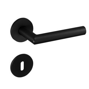 Kľučka na dvere TI - FAVORIT - R 4002 5S CIM - čierna matná (153) | MP-KOVANIA.sk
