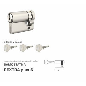 Bezpečnostná vložka DK - PEXTRA plus S polvložka NIM - nikel matný | MP-KOVANIA.sk