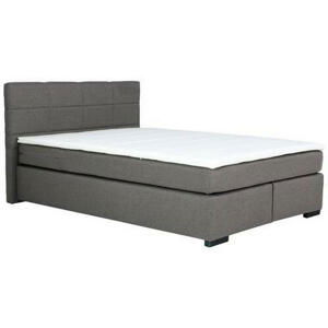 MID.YOU POSTEĽ BOXSPRING, 160/200 cm, textil, sivá