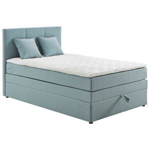 Welnova POSTEĽ BOXSPRING 120/200 cm, svetlomodrá