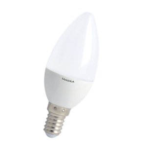 LED žiarovka Sandy LED  S1215 C37 5W teplá biela