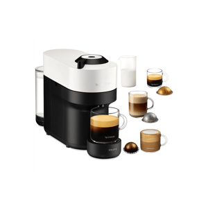 Kapsľový kávovar Krups Nespresso Vertuo Pop XN920110 bielý