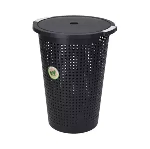 Kôš na prádlo 35 l, čierny%