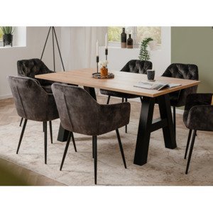 Rozkladací jedálenský stôl Granada 157x90 cm, dub artisan%