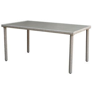 Obdĺžnikový záhradný stôl Alford 150x90 cm, béžový%
