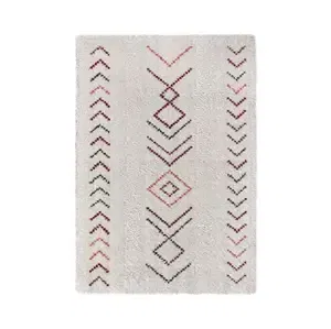 Koberec Boho Indian 80x150 cm, biely%