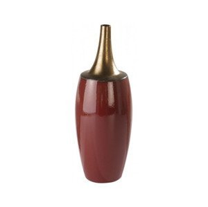 Váza Porcelánová, vínová/zlatá, výška 48 cm%