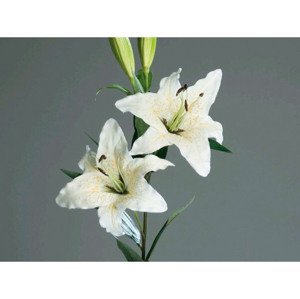 Umelá kvetina Lilie 84 cm, krémová%