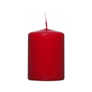 Valcová sviečka červená, 8 cm%