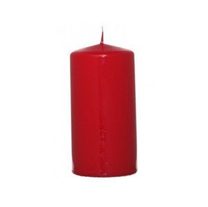 Valcová sviečka červená, 12 cm%