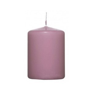 Valcová sviečka ružová, 8 cm%