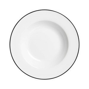 Hlboký tanier 22 cm Lineo, biely%