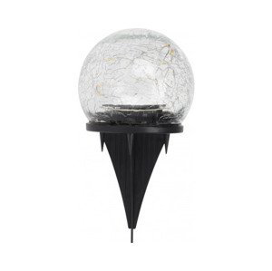 Solárna lampa sklenená guľa, 8 cm%