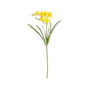 Umelý kvet Frézia 60 cm, žltá%