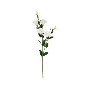 Umelý kvet Eustoma 80 cm, biela%