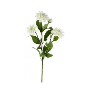 Umelá kvetina Georgína 75 cm, biela%