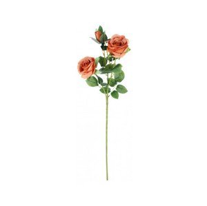 Umelá kvetina Ruža s púčikom 65 cm, marhuľová%