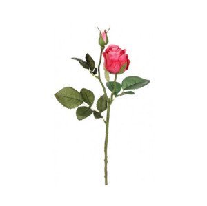 Umelá kvetina Ruža 46 cm, ružová%