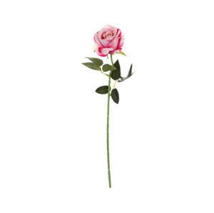 Umelá kvetina Ruža 52 cm, tmavo ružová%