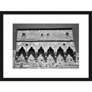 Rámovaný obraz Porta San Giovanni, čiernobiely%