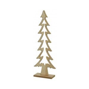 Vianočná dekorácia drevený stromček s trblietkami, 41 cm%
