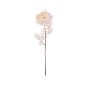 Umelá kvetina Anglická ruža 51 cm, biela%