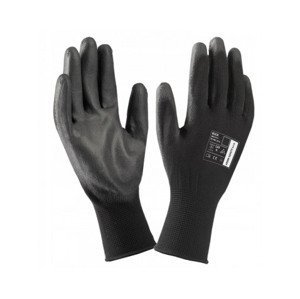 Pracovné rukavice (2 ks) Buck 10, čierna s PU nástrekom%