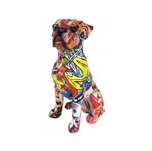 Dekoračná soška Graffiti pes, 20 cm%