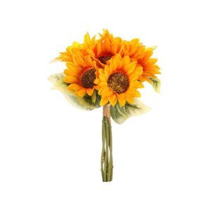Umelý kvet Slnečnica 35 cm, oranžová, 5 kvetov%