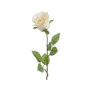 Umelá kvetina Ruža 45 cm, krémová%
