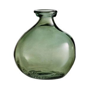 Váza Nell 18 cm, recyklované sklo, zelená%