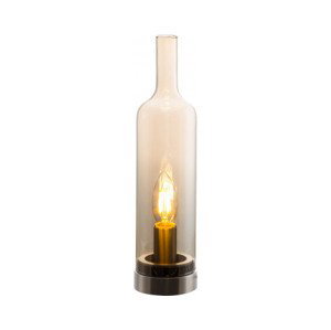 Stolná lampa Bottle 50090123, jantarové sklo%