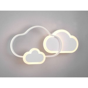 Stropné LED osvetlenie tvar mraky, biele%