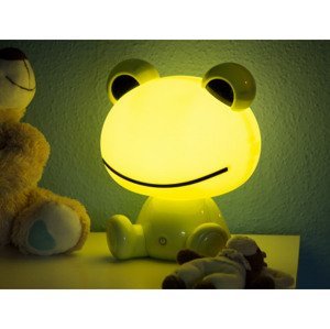 Detská LED stolná lampa Žaba, zelená%