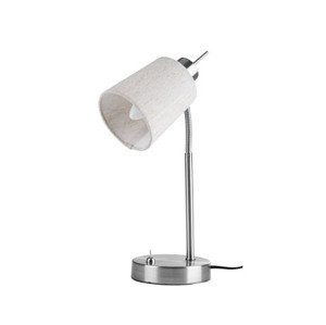 Stolová lampa Lee 40 cm, svetlo béžová látka%