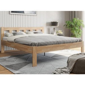 Manželská posteľ Tema 180x200 cm, prírodný buk%