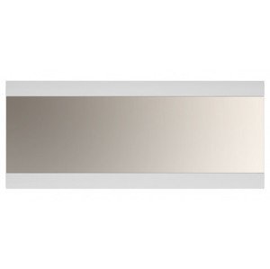 Široké nástenné zrkadlo Linate 164 cm, biely lesk%