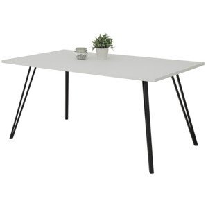 Jedálenský stôl Mária 160x90 cm, matný biely%