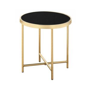 Okrúhly konferenčný/odkladací stolík Agama 42 cm, zlatý%